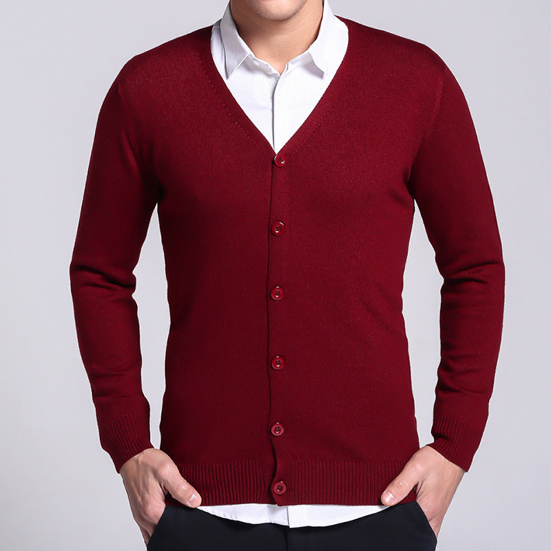 Florence- Classic Cardigan with Button Placket for Men