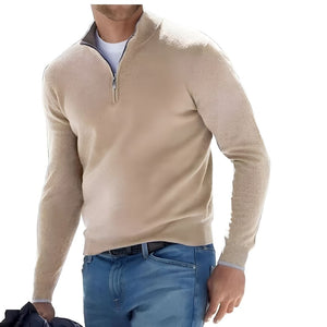 UrbanFlex - Men's Modern Casual Zip-Front Sweater