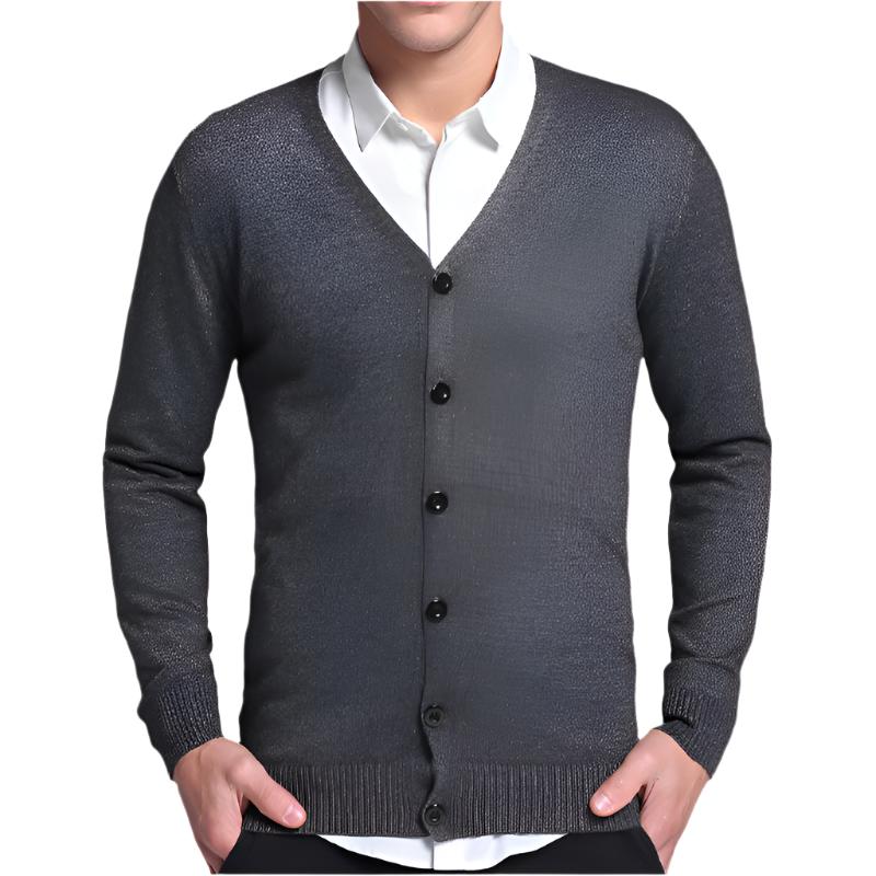 Florence- Classic Cardigan with Button Placket for Men