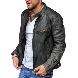 Carton - Sophisticated Leather Jacket for the Stylish Man