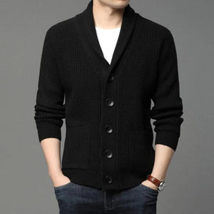 Lucero  - Luxury Knitted Wool Blend Zipper Pullover for Men