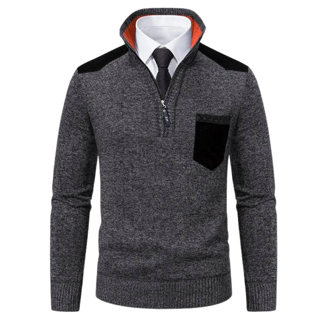 Enjy - Warm Casual Half-Zip Fall Sweater for Men