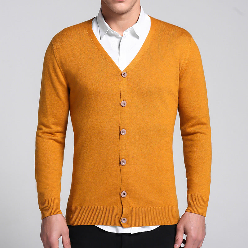 Florence- Classic Cardigan with Button Placket for Men