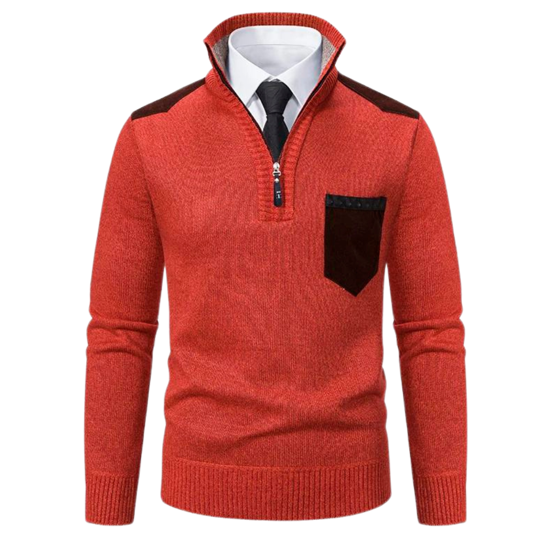 Enjy - Warm Casual Half-Zip Fall Sweater for Men