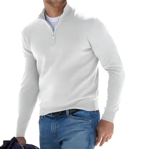 UrbanFlex - Men's Modern Casual Zip-Front Sweater