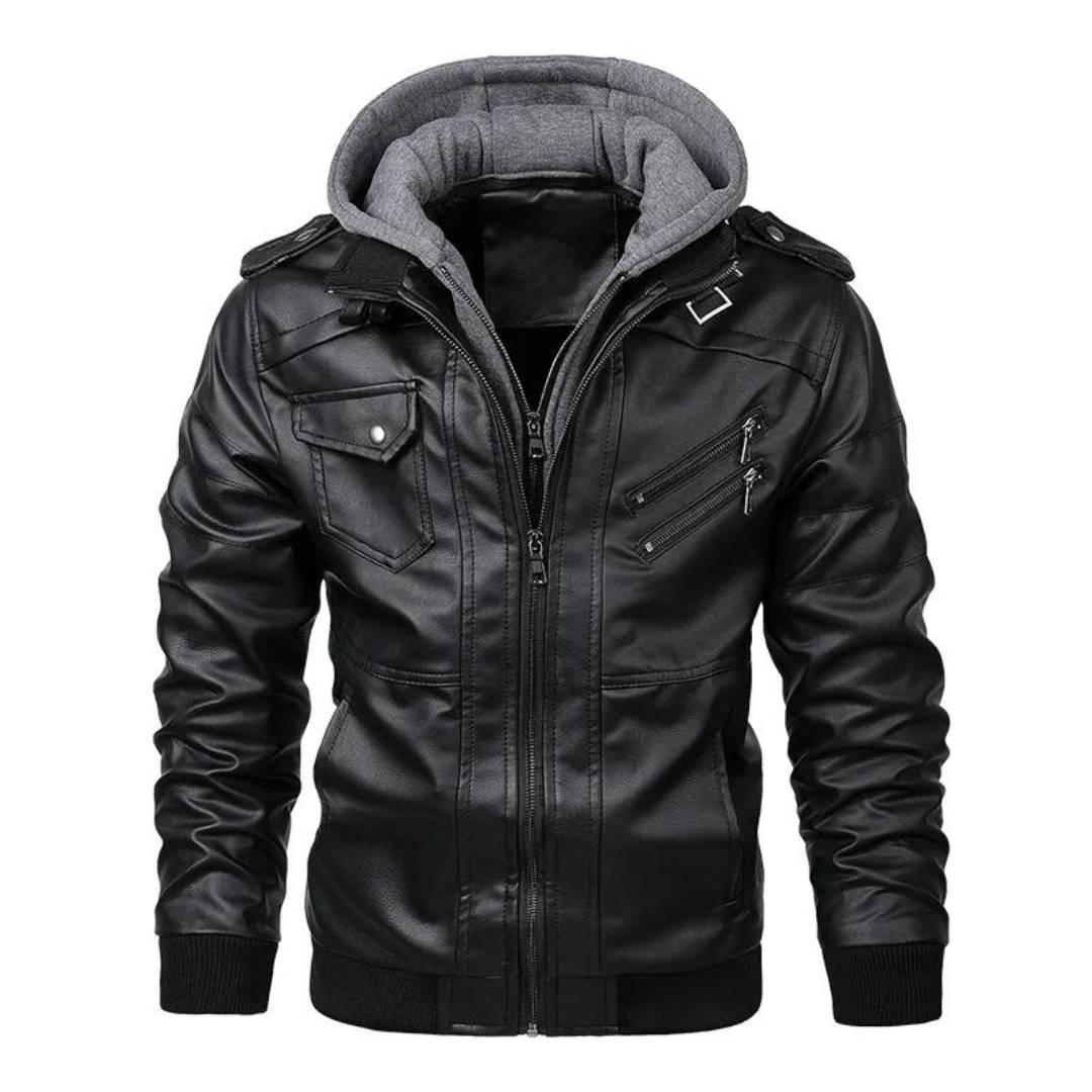 Astic - Modern Casual Men's Warm Leather Jacket