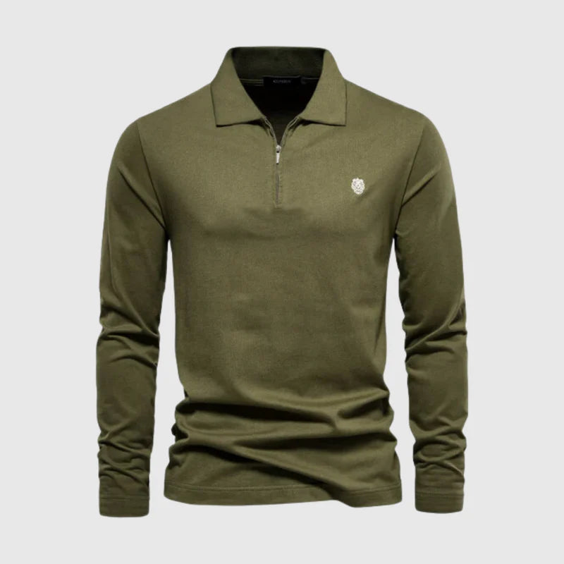 Eamon - Men's 1/4 Zip Polo for a Modern Look