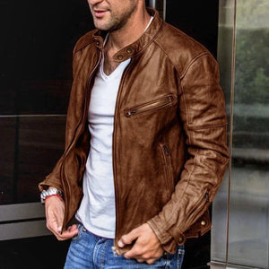 Carton - Sophisticated Leather Jacket for the Stylish Man