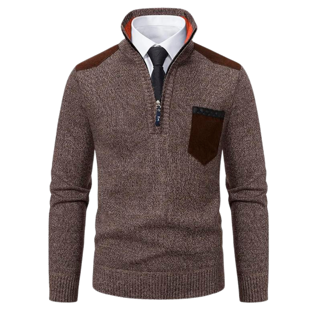 Enjy - Warm Casual Half-Zip Fall Sweater for Men