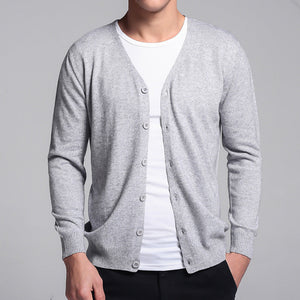 Florence- Classic Cardigan with Button Placket for Men