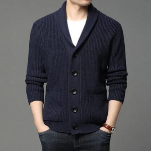 Lucero  - Luxury Knitted Wool Blend Zipper Pullover for Men