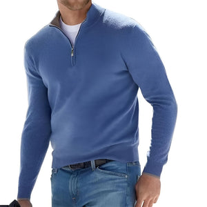 UrbanFlex - Men's Modern Casual Zip-Front Sweater