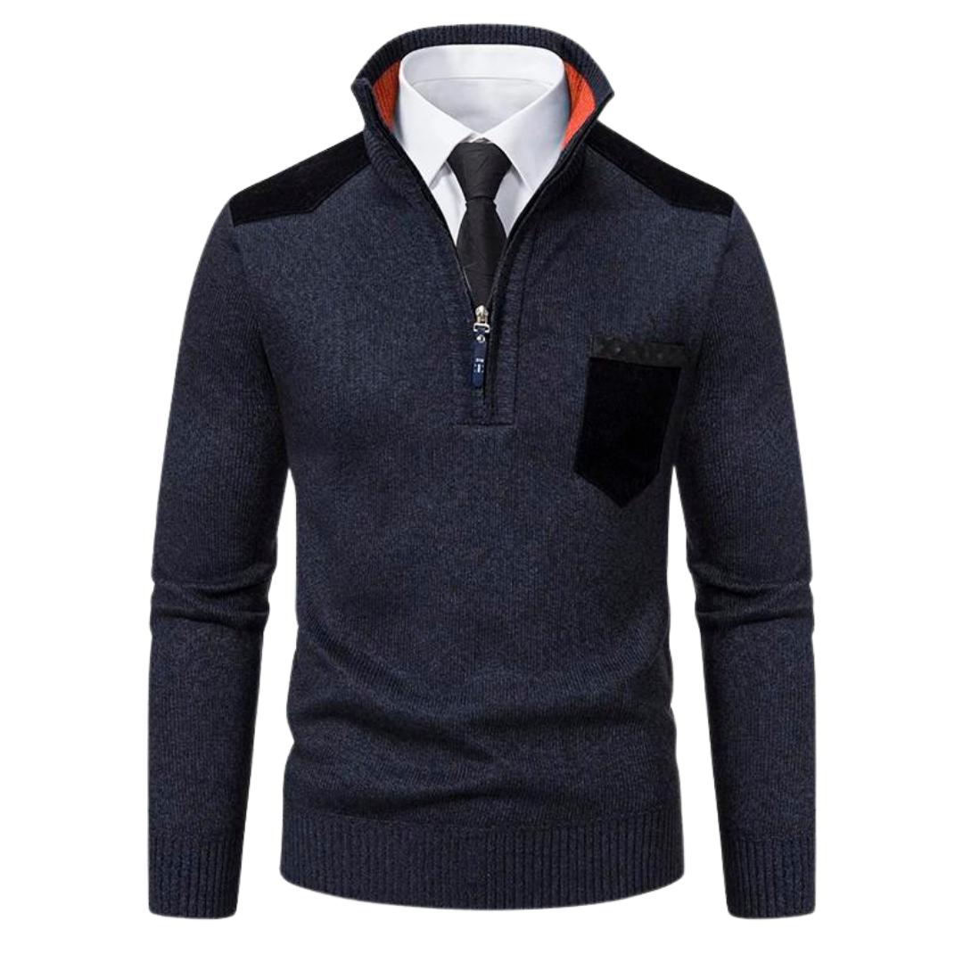 Enjy - Warm Casual Half-Zip Fall Sweater for Men