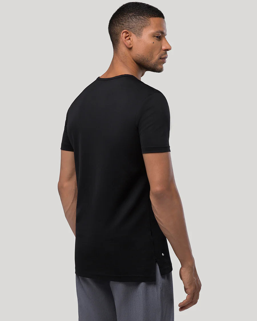 Petro - Stylish Crew Split-Hem Tee For the Perfect Casual Look