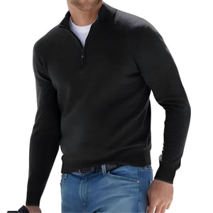 UrbanFlex - Men's Modern Casual Zip-Front Sweater