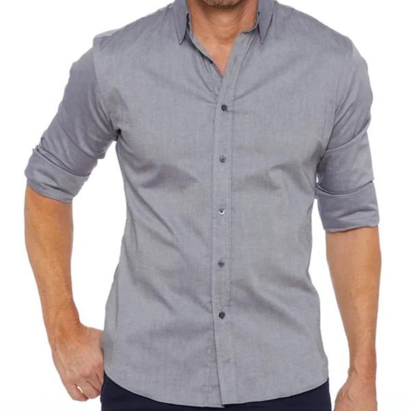 Novaro - Timeless and Elegant Wrinkle-Free Zipper Shirt for Men