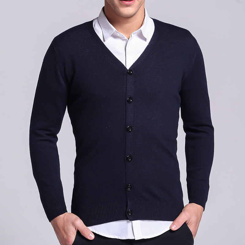 Florence- Classic Cardigan with Button Placket for Men