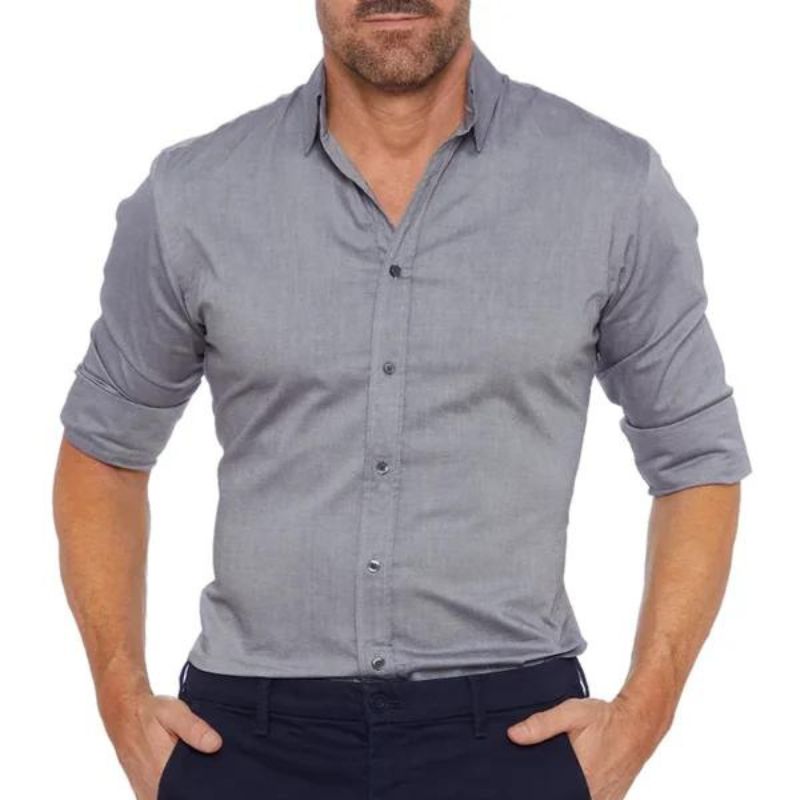 Novaro - Timeless and Elegant Wrinkle-Free Zipper Shirt for Men