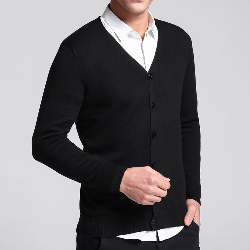 Florence- Classic Cardigan with Button Placket for Men