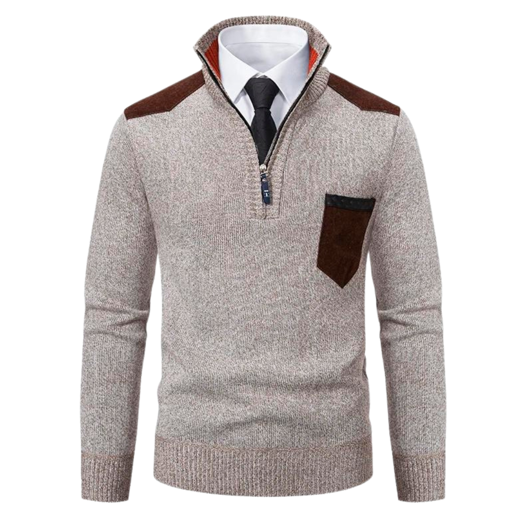 Enjy - Warm Casual Half-Zip Fall Sweater for Men