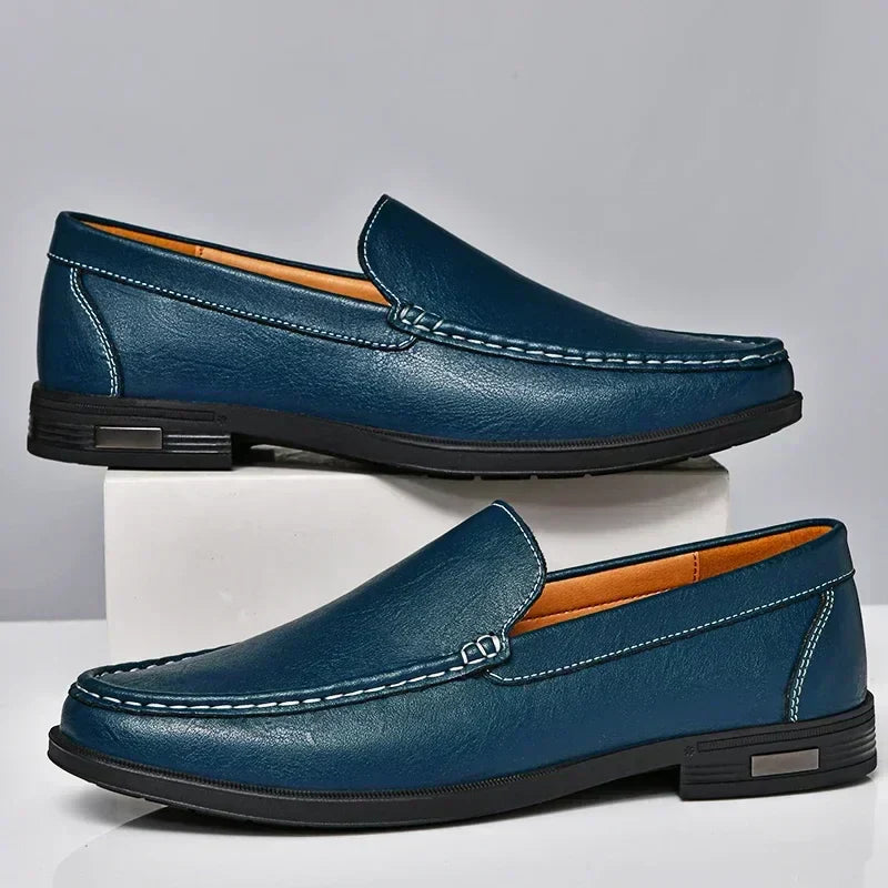 Boaz - Elegant Modern Leather Loafers for Men