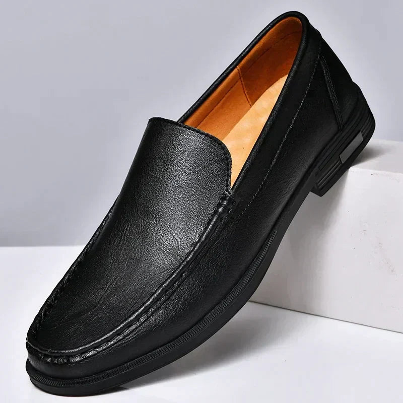 Boaz - Elegant Modern Leather Loafers for Men