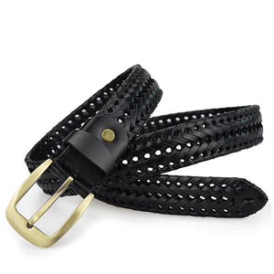 Bram - Timeless Braided Leather Belt for a Classic Look