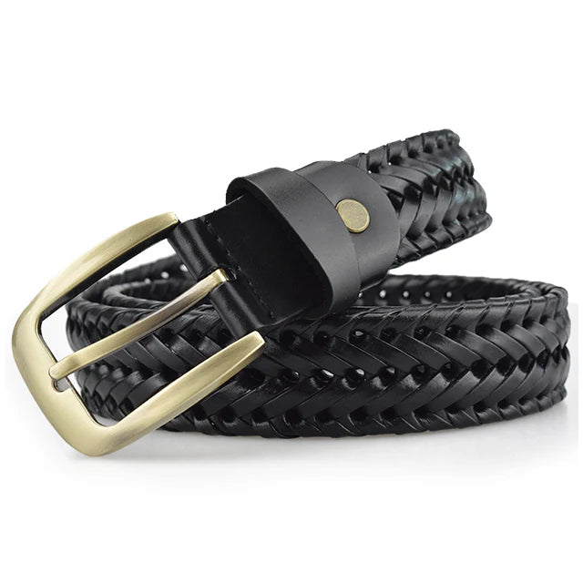 Bram - Timeless Braided Leather Belt for a Classic Look