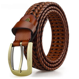 Bram - Timeless Braided Leather Belt for a Classic Look