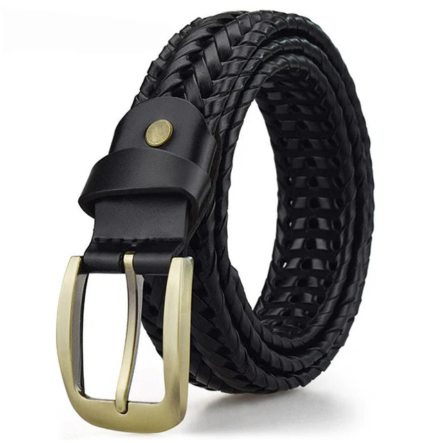 Bram - Timeless Braided Leather Belt for a Classic Look