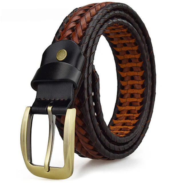 Bram - Timeless Braided Leather Belt for a Classic Look