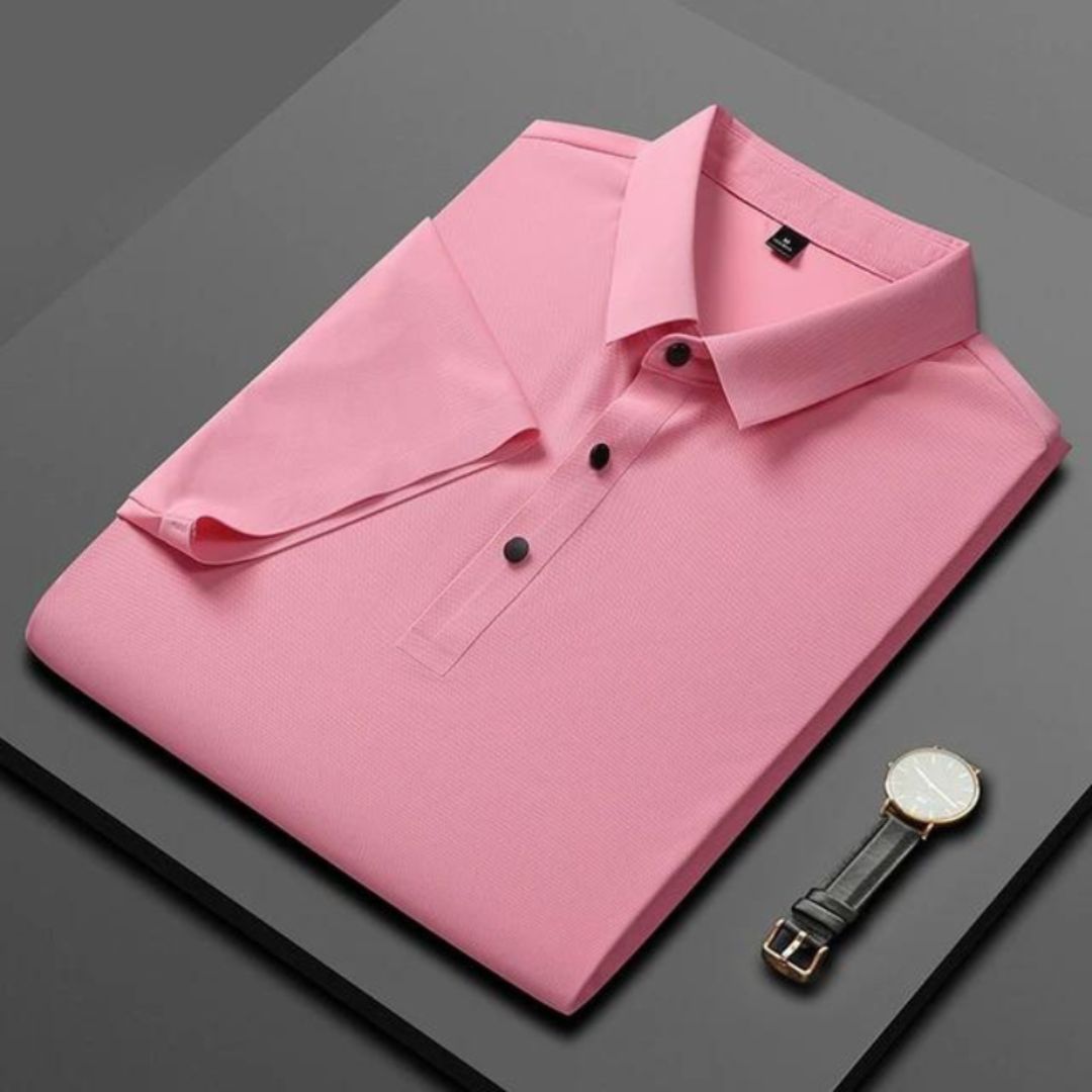 Brandon - Modern Timeless Silk Polo Shirt for Men