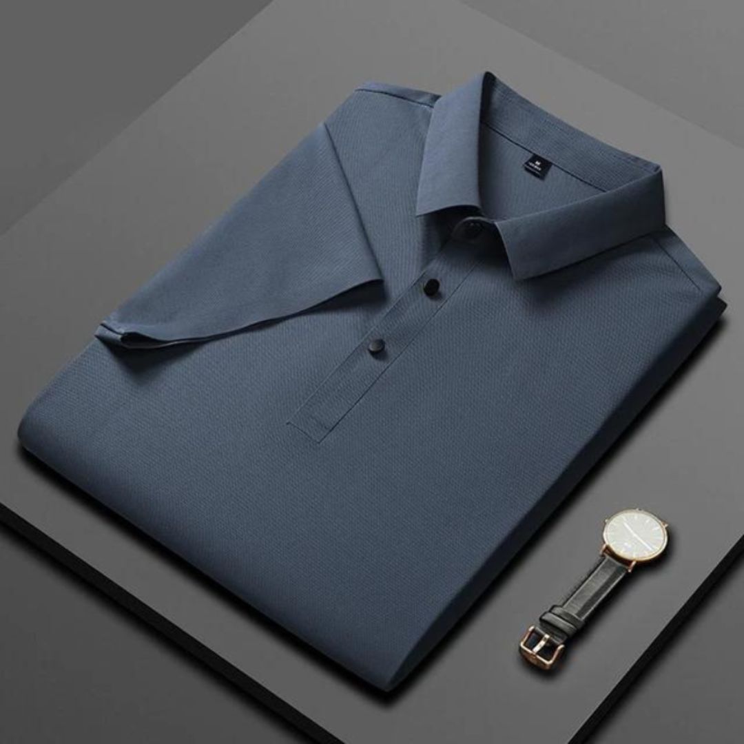 Brandon - Modern Timeless Silk Polo Shirt for Men