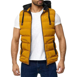 Callum - Spring Bodywarmer With Removable Hood For Men