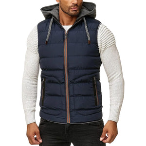 Callum - Spring Bodywarmer With Removable Hood For Men