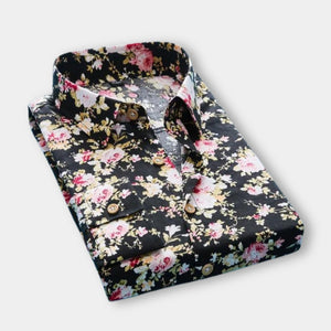 Carl - Elegant Classy Paisley Print Ethnic Wedding Shirt for Men