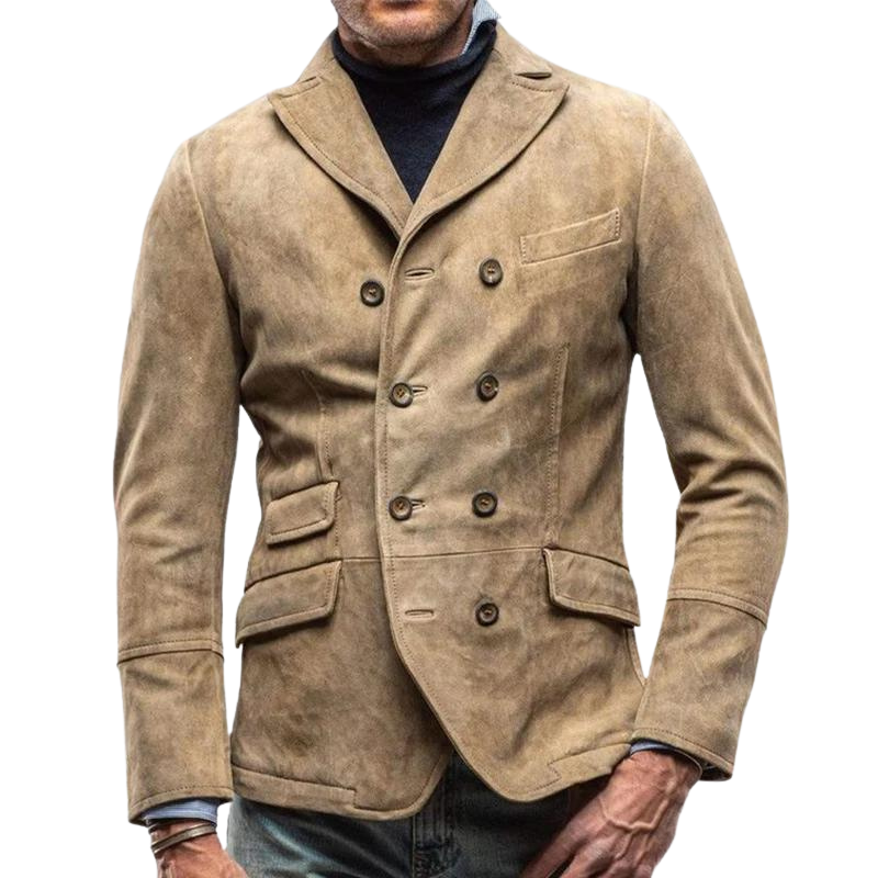 Curtis - Stylish Blazer Leather Jacket for Men