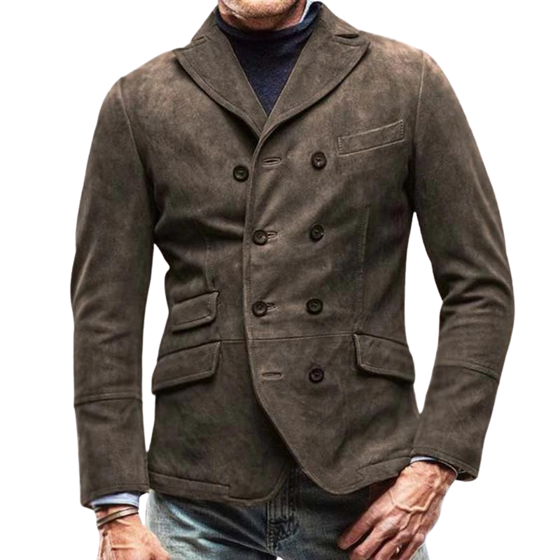 Curtis - Stylish Blazer Leather Jacket for Men