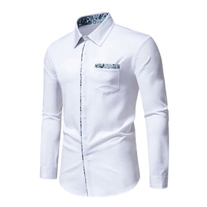 Dean - Elegant Fit Blue Vibe Shirt for Men