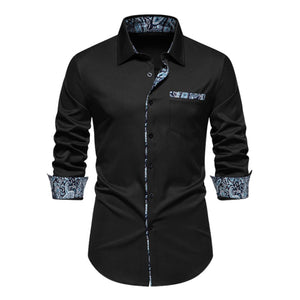 Dean - Elegant Fit Blue Vibe Shirt for Men