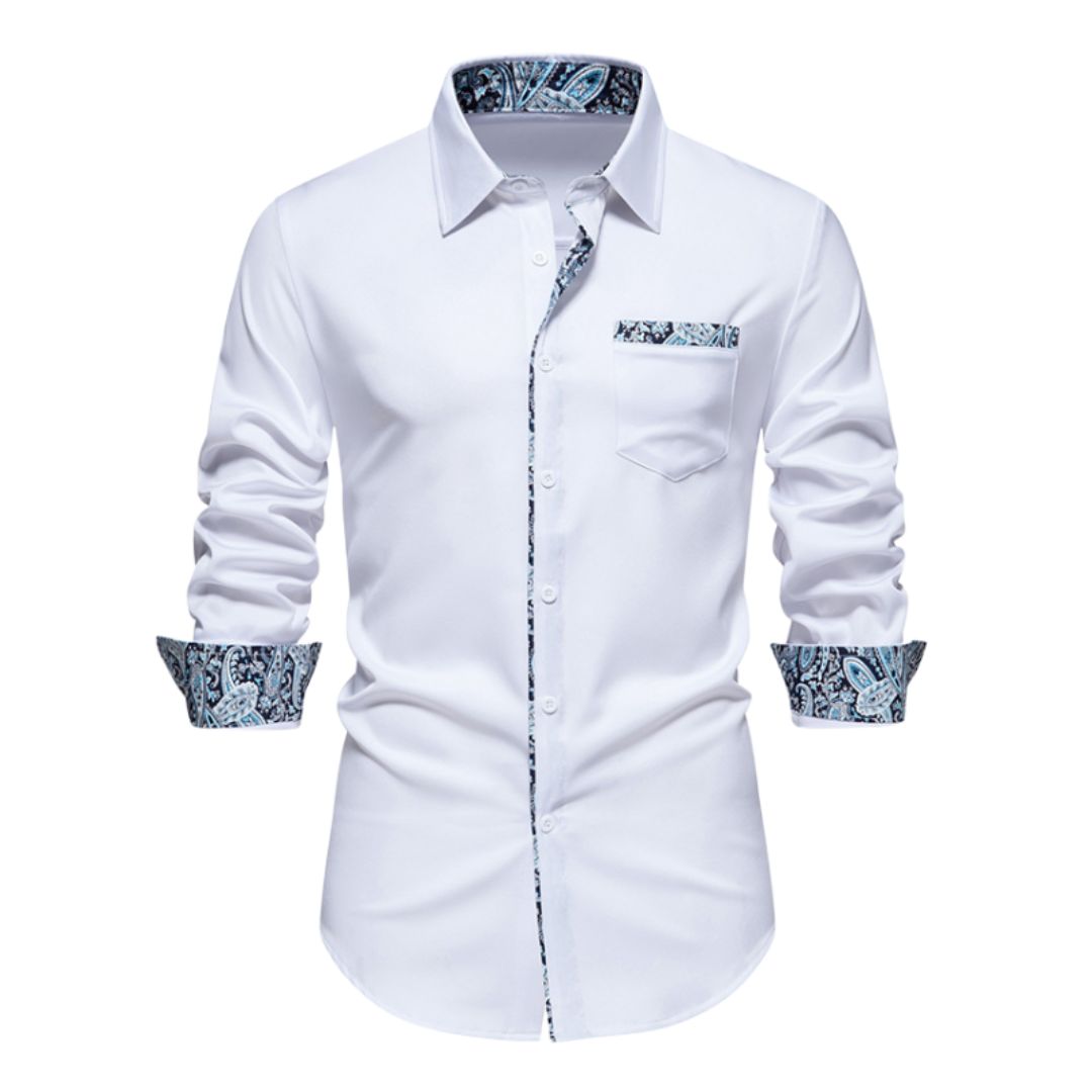 Dean - Elegant Fit Blue Vibe Shirt for Men