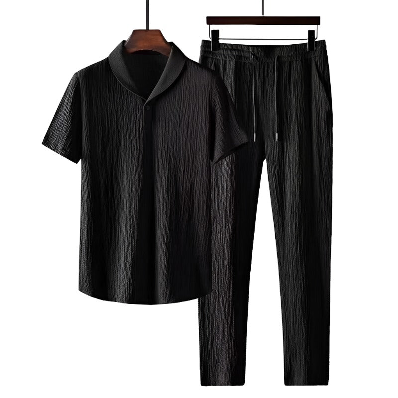 Elvis - Modern Cotton Polo & Pants Suit for Men