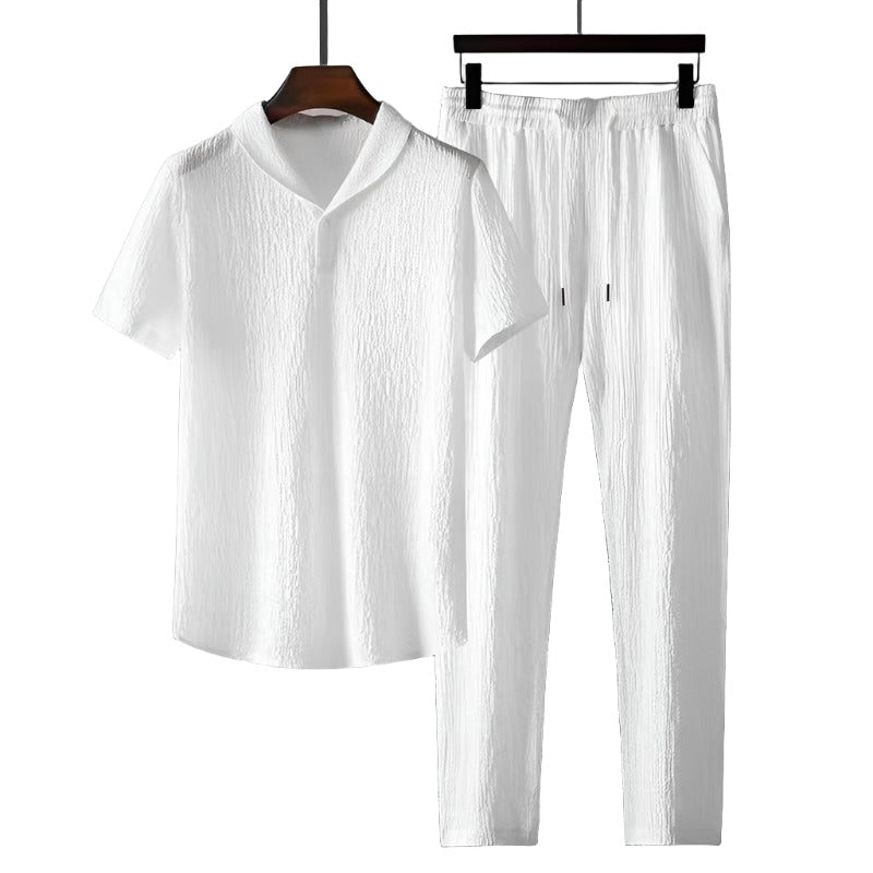 Elvis - Modern Cotton Polo & Pants Suit for Men