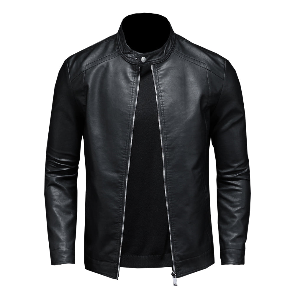 Mave - Stylish Men's Faux Leather Waterproof Jacket