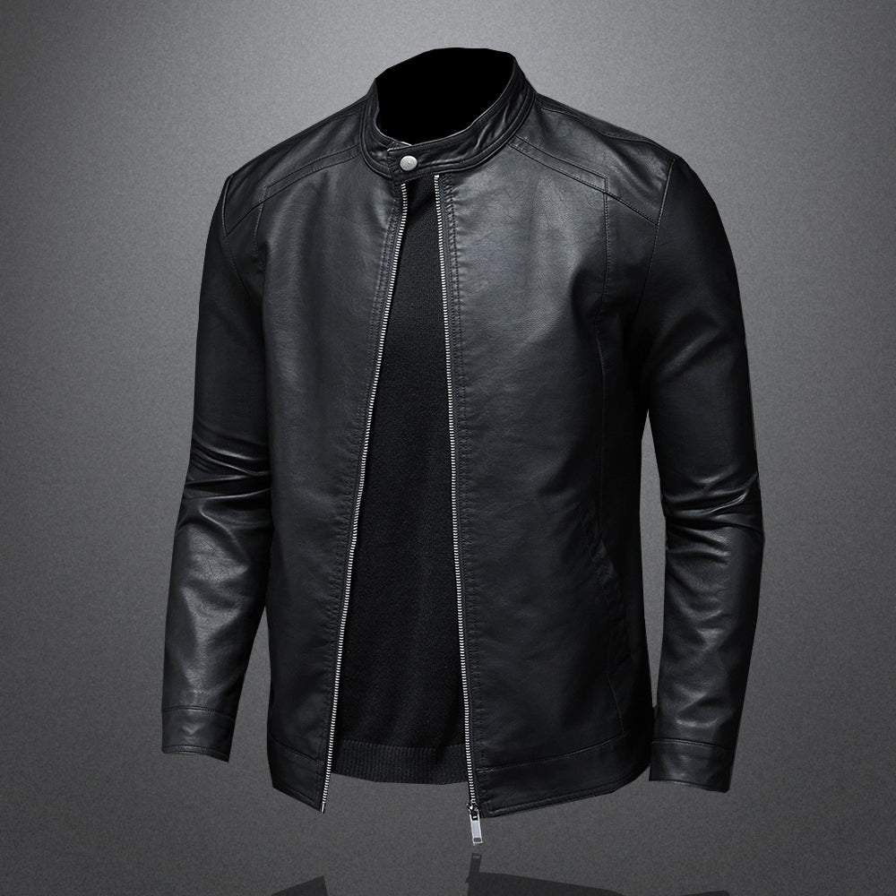 Mave - Stylish Men's Faux Leather Waterproof Jacket