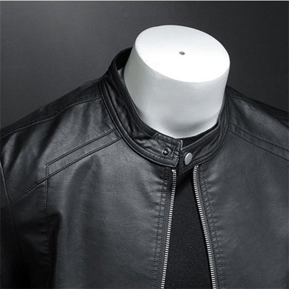 Mave - Stylish Men's Faux Leather Waterproof Jacket