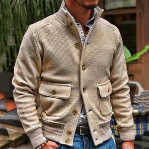 Giovanni - Men's Stylish Jacket with a Standing Collar