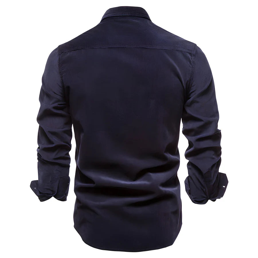 Oval - Stylish Elegant Fit Long Sleeve Shirt for Men