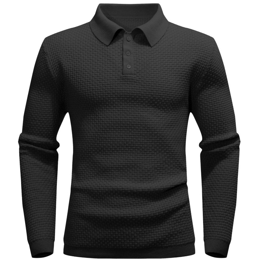 Harmen - Long Sleeve Polo for a Sophisticated Look