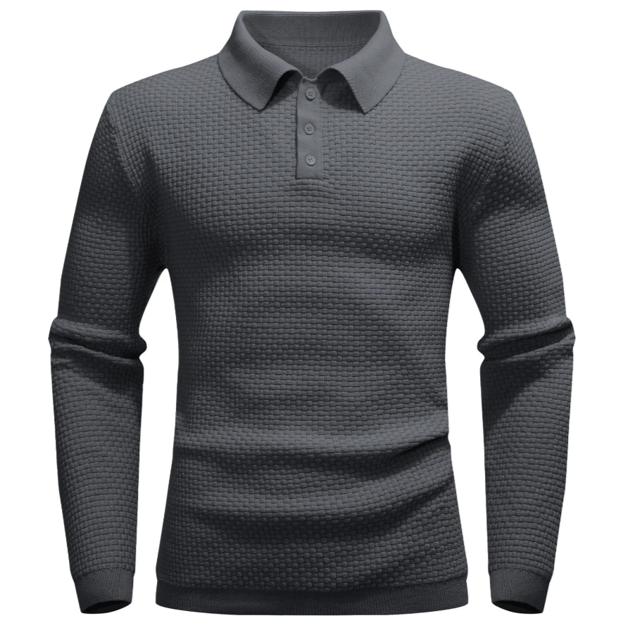 Harmen - Long Sleeve Polo for a Sophisticated Look